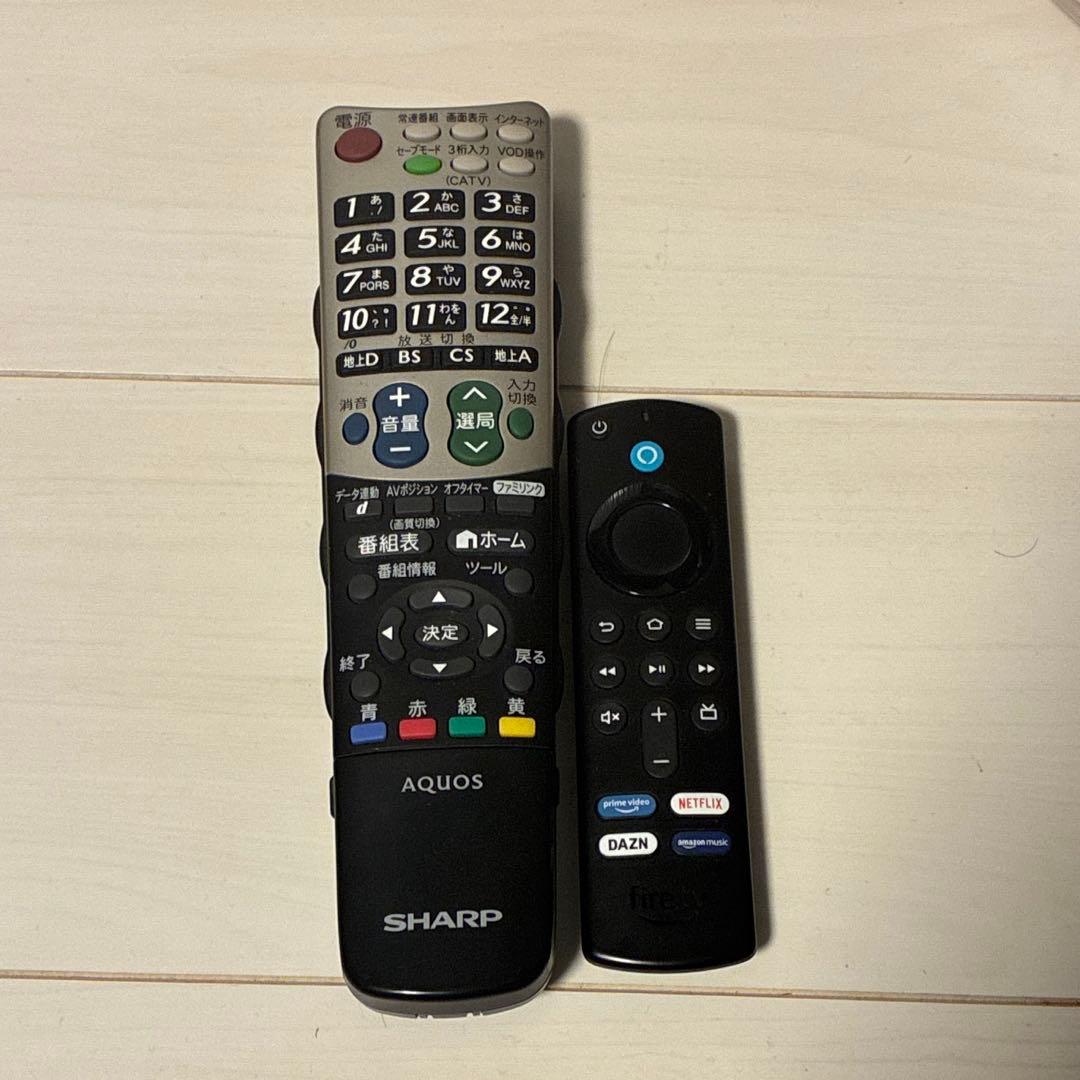 SHARP AQUOS 40インチ　縦線あり　Amazonファイヤースティック