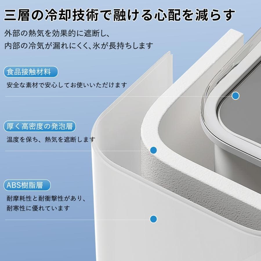 製氷機製氷機家庭用小型高速製氷機コンパクト自動製氷機最短6分で製氷 (ホワイト)