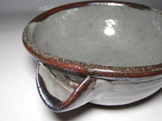 十二代 中里太郎右衛門(無庵) 唐津皮鯨茶碗 片口茶碗 裏千家鵬雲斎花押e205