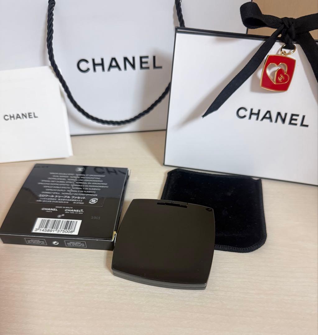 【新品・ギフト包装】CHANEL シャネル ダブルミラー 手鏡 限定チャーム付
