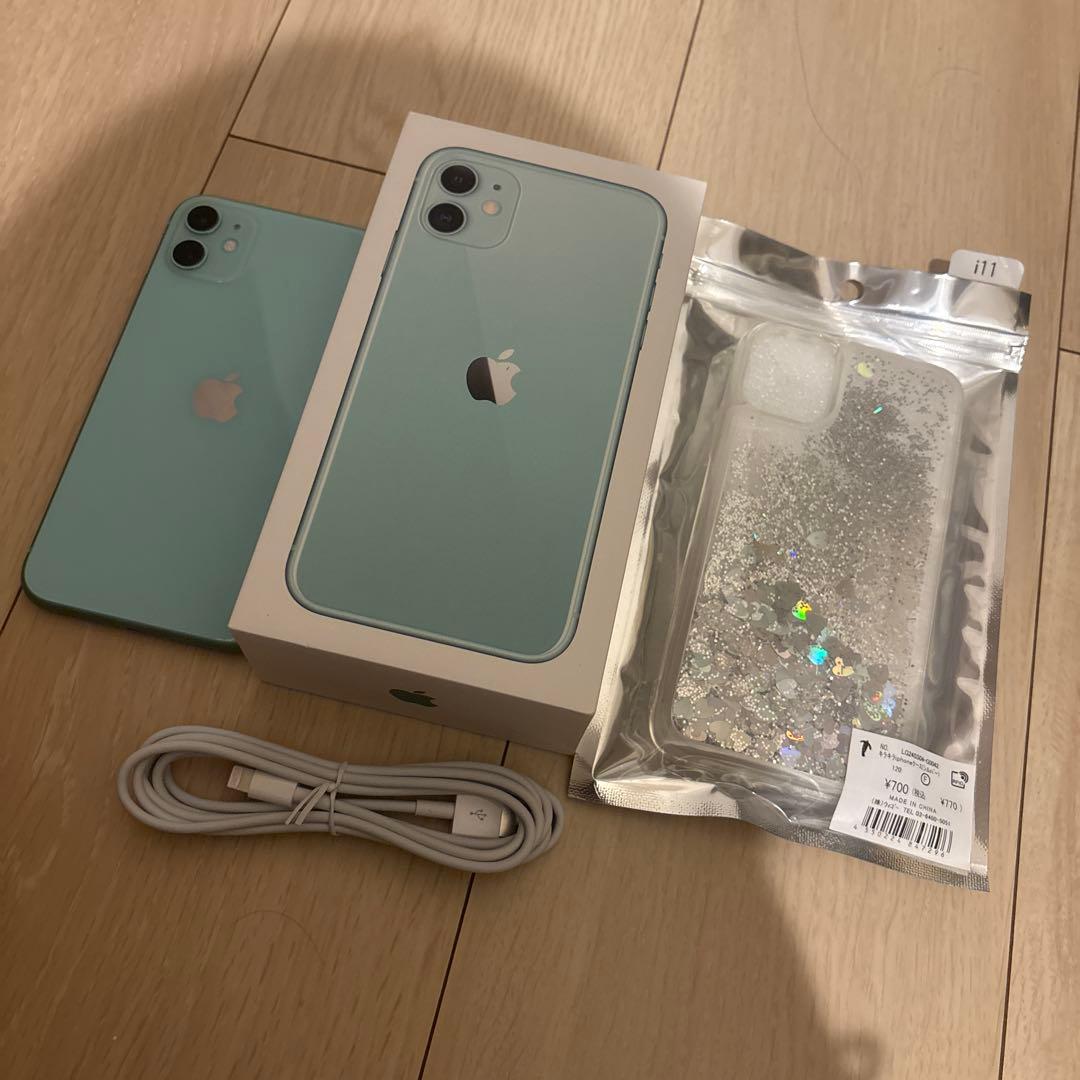 Apple iPhone 11 美品　ミントグリーン 本体 SIMロックなし