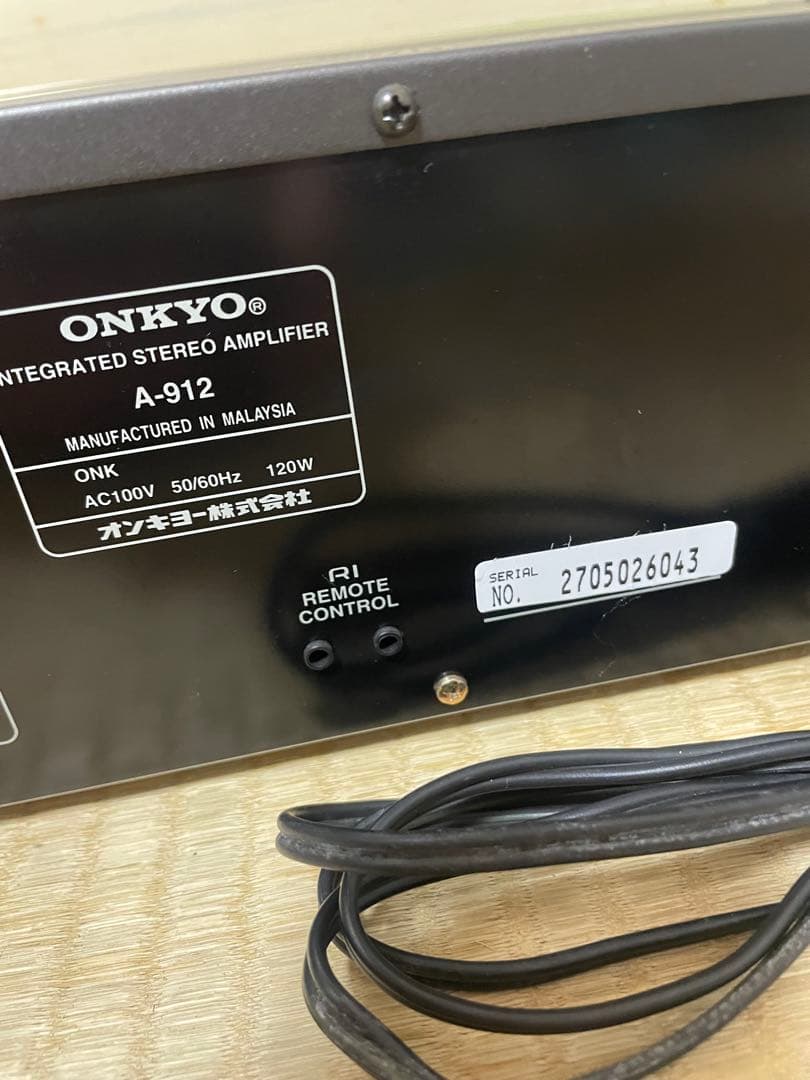 ONKYO A-912 インテグレーテッドステレオアンプ 本体