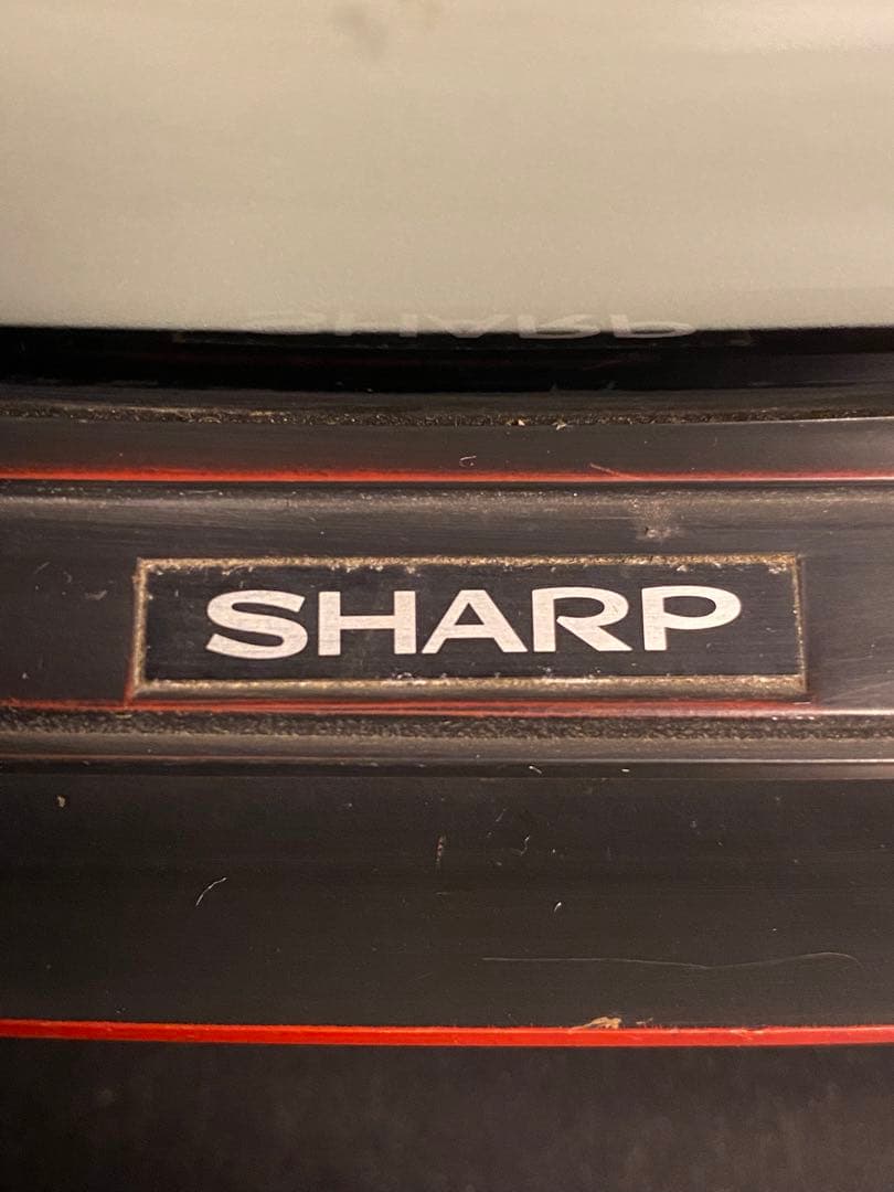 [激レア] SHARP ブラウン管テレビ　ダイヤル式チャンネル　昭和レトロ
