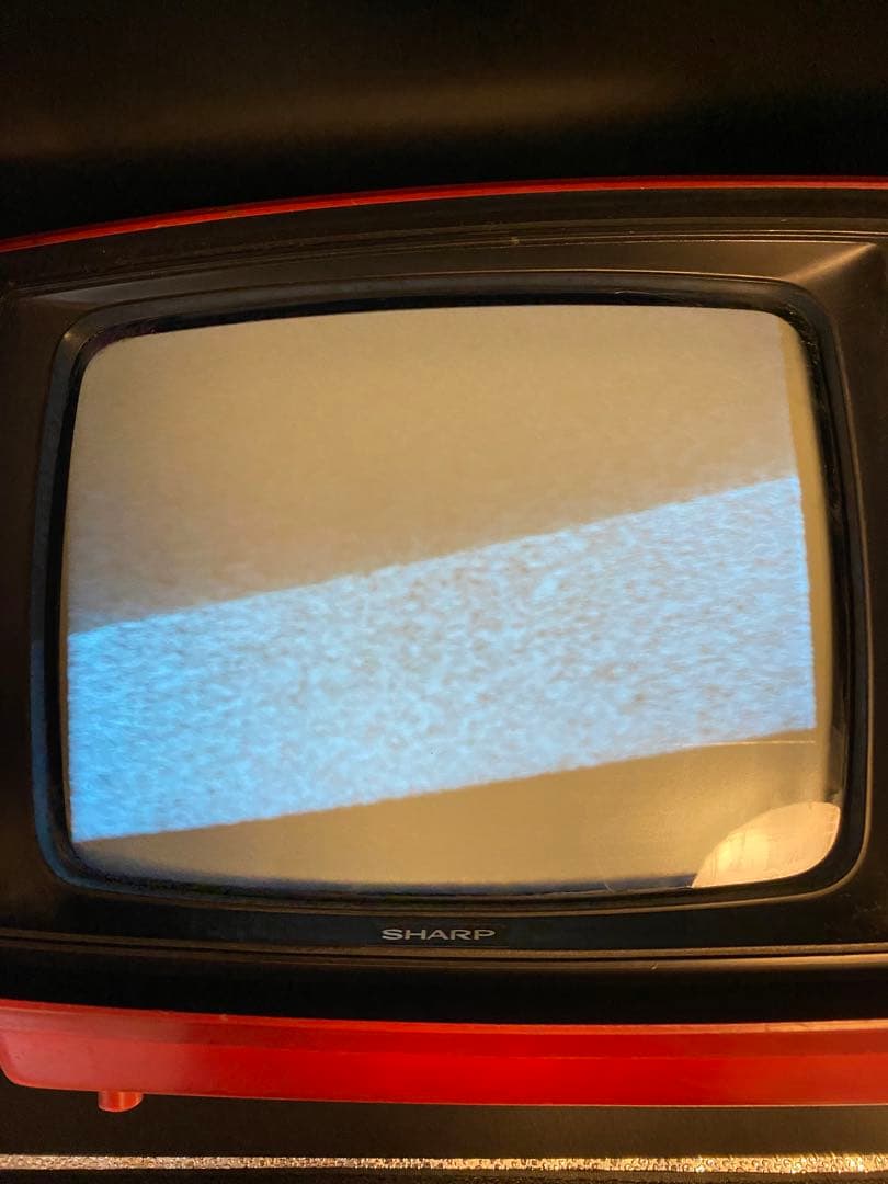 [激レア] SHARP ブラウン管テレビ　ダイヤル式チャンネル　昭和レトロ