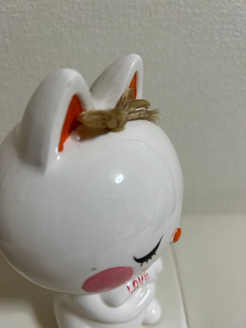 モ*)様 内藤ルネ 貯金箱 ねこ 陶器製