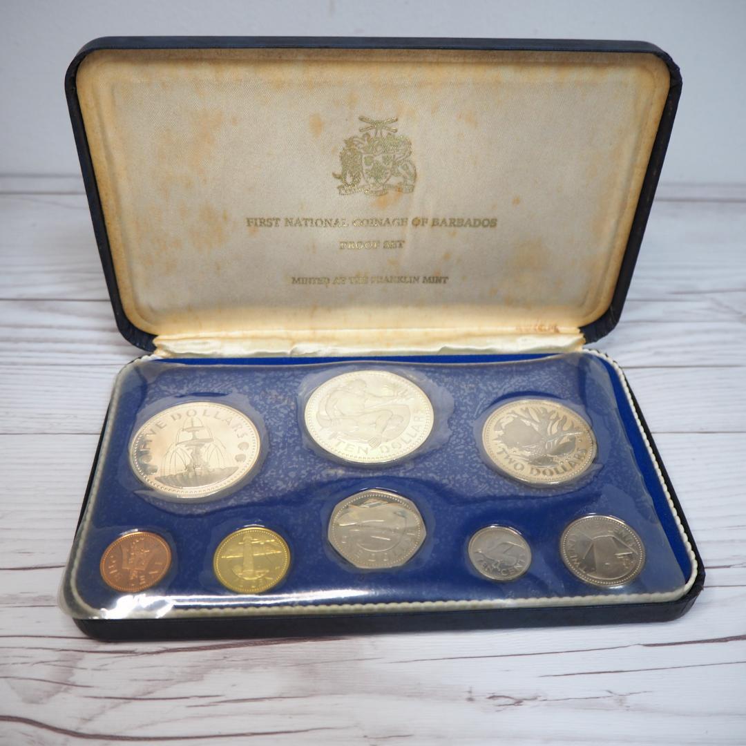 フランクリンミント バルバドス島 1973年 公式貨幣セット プルーフセット
