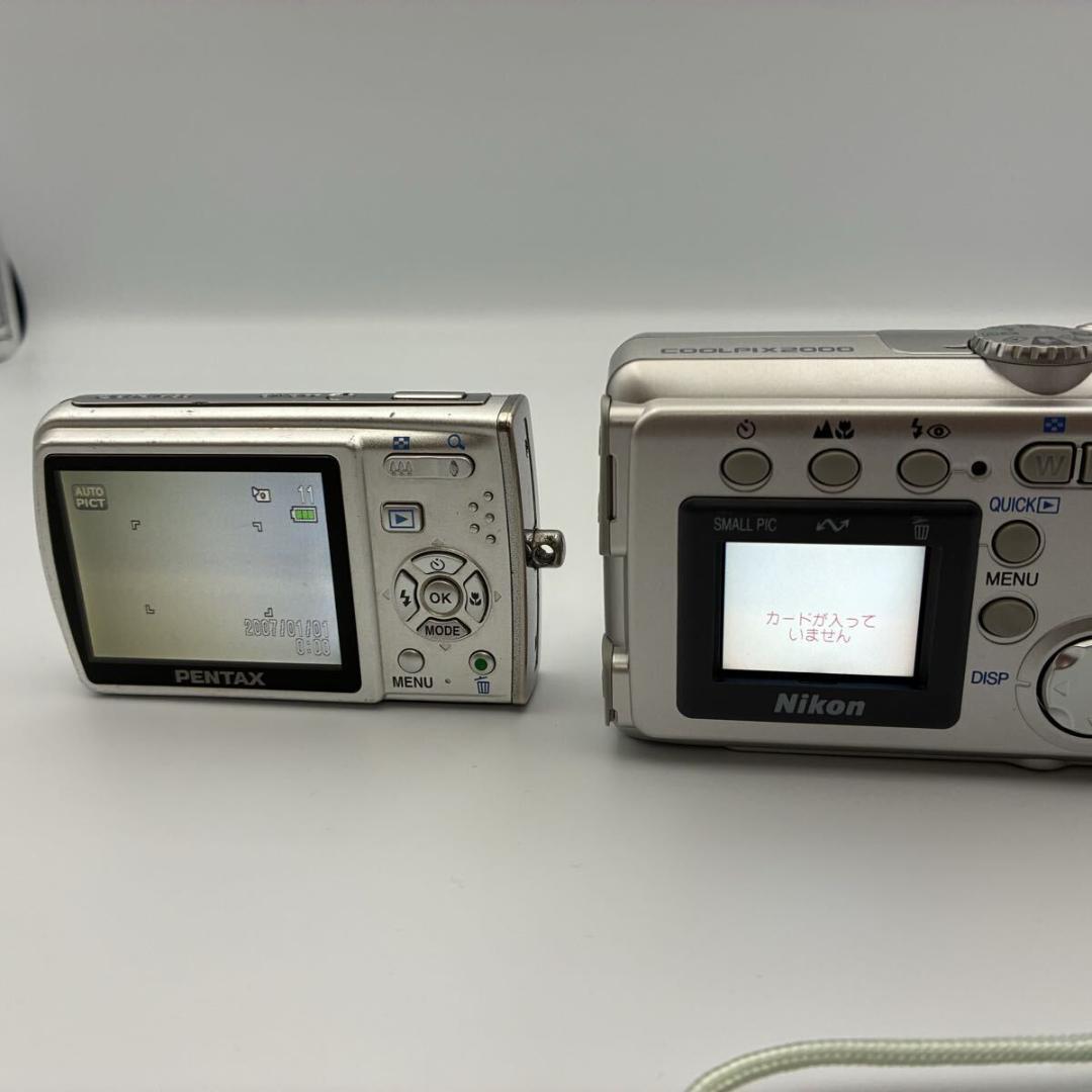 coolpix 2000 optio M30 コンデジ 通電確認済 ジャンク