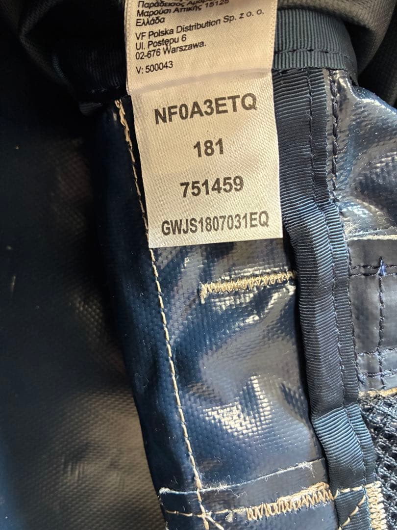 ノースフェイス　ボストンバッグ　リュック　 ネイビー　95L
