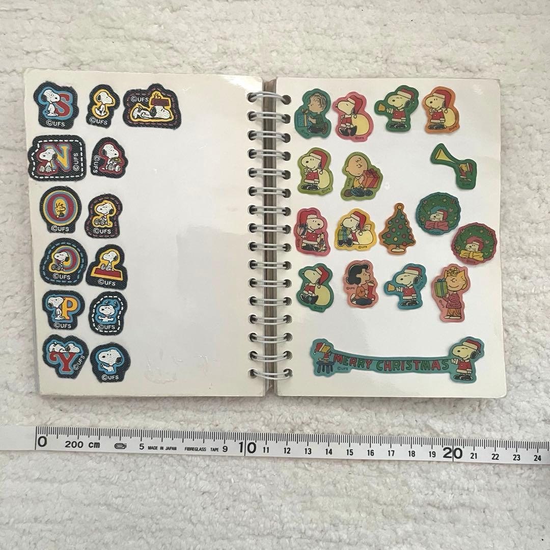 【平成レトロ】シール帳 スヌーピーのシール多 20年以上前（昔）【シール帳】
