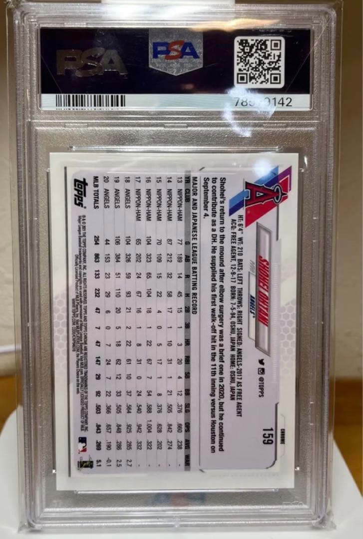 大谷翔平 TOPPS PSA9ルーキーカード