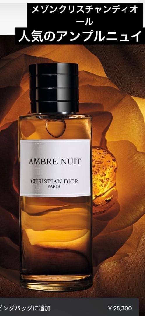 メゾンクリスチャンディオール　アンプルニュイ　40ml 残量約6割