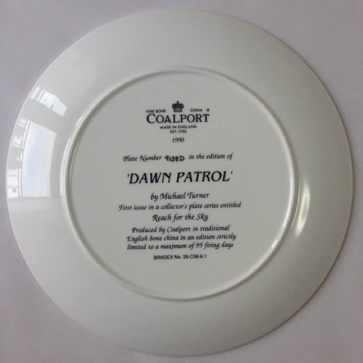 アンティーク雑貨 COALPORT \"DAWN PATROL\" Plate