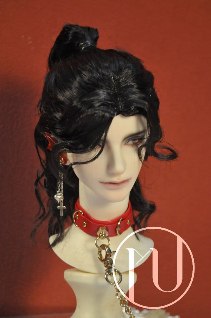AS24 BJD 1/3 人形 ドール　用ウィッグ カツラ 耐熱 ハンドメイド