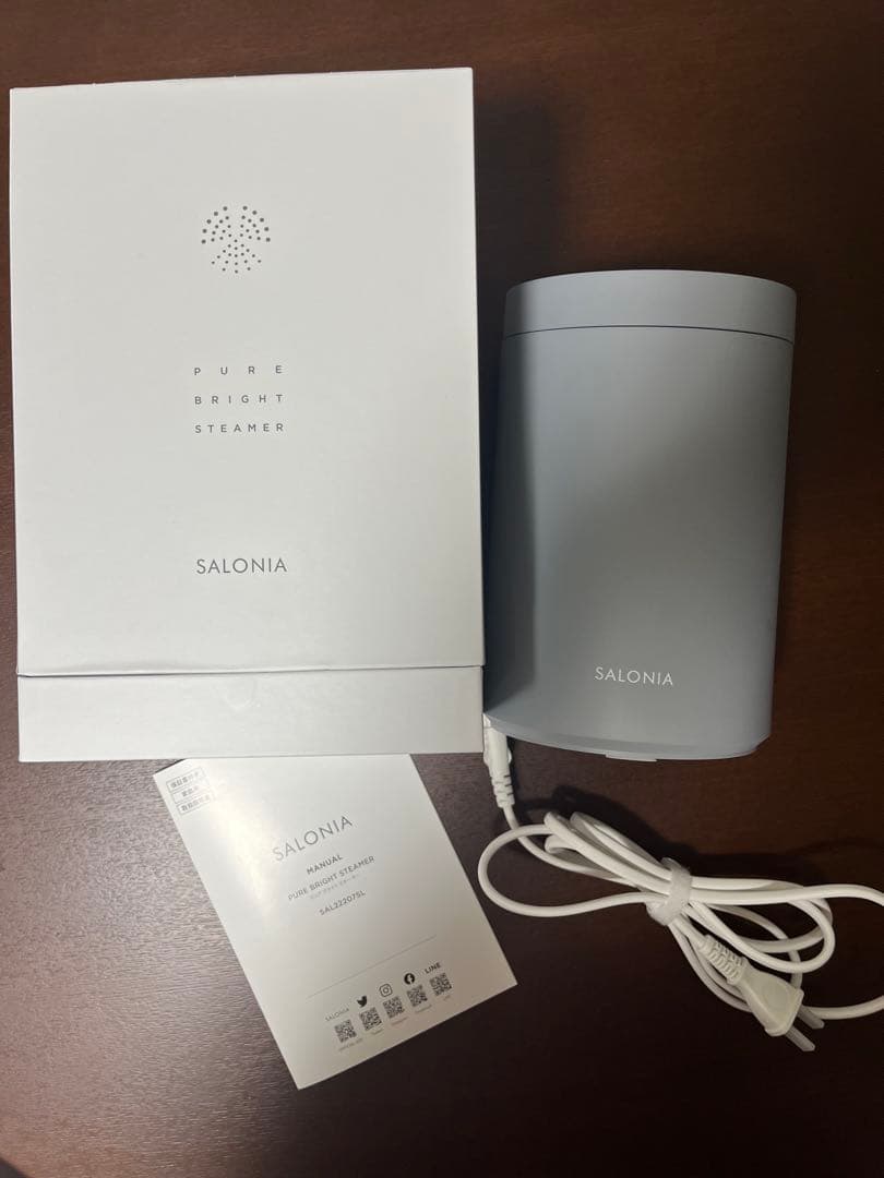 【最終価格】　SALONIA ピュアブライトスチーマー　SAL22207SL