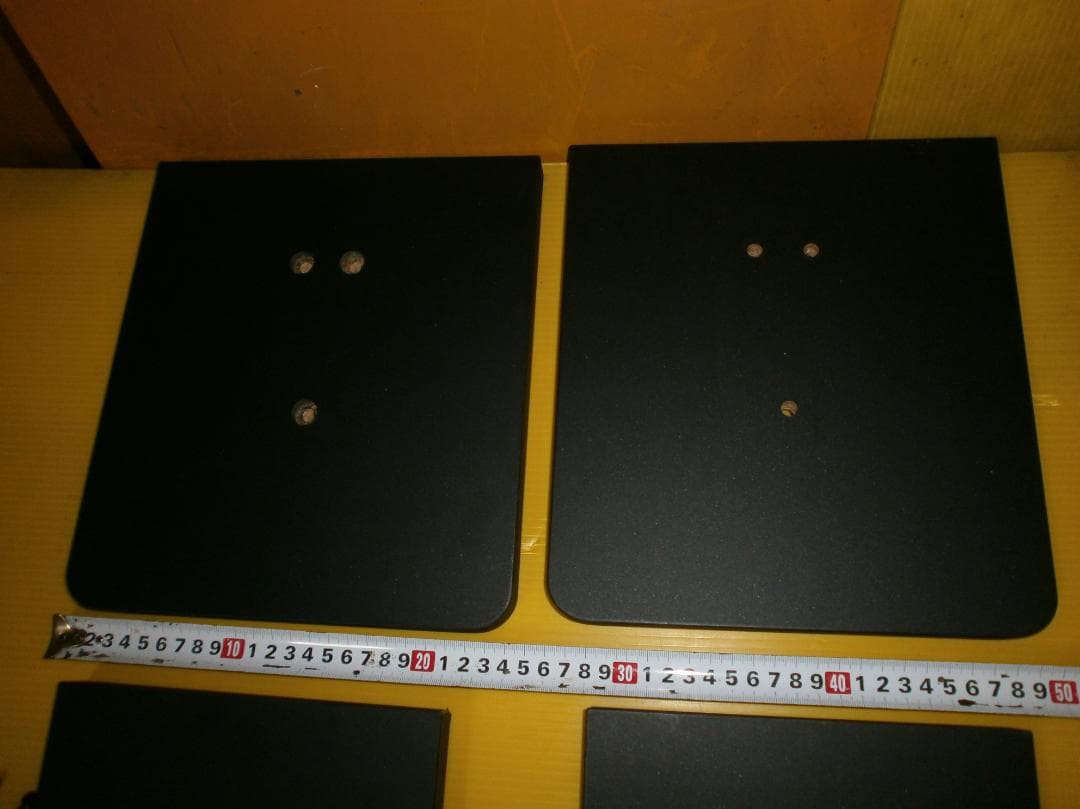 天板４枚付　ハヤミSB型　大型　スピーカースタンド2台、肉厚木製　美品