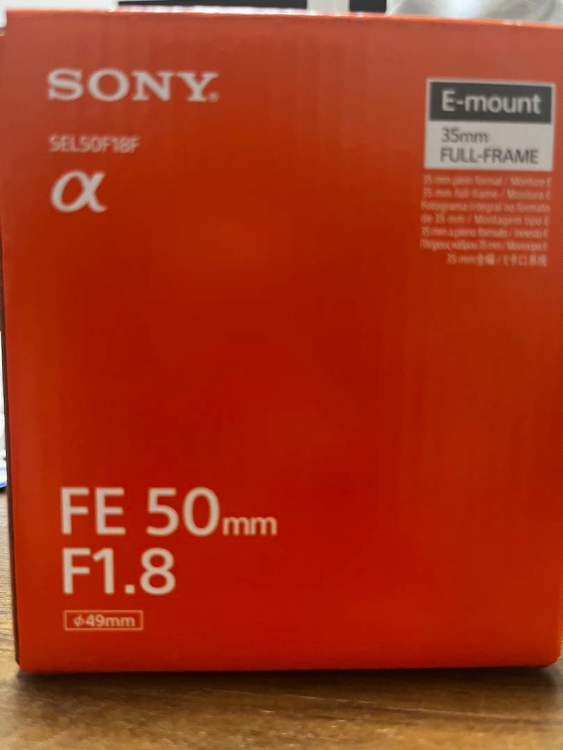 ほぼ未使用 人気の単焦点レンズ sel50f18f SONY 防湿庫管理