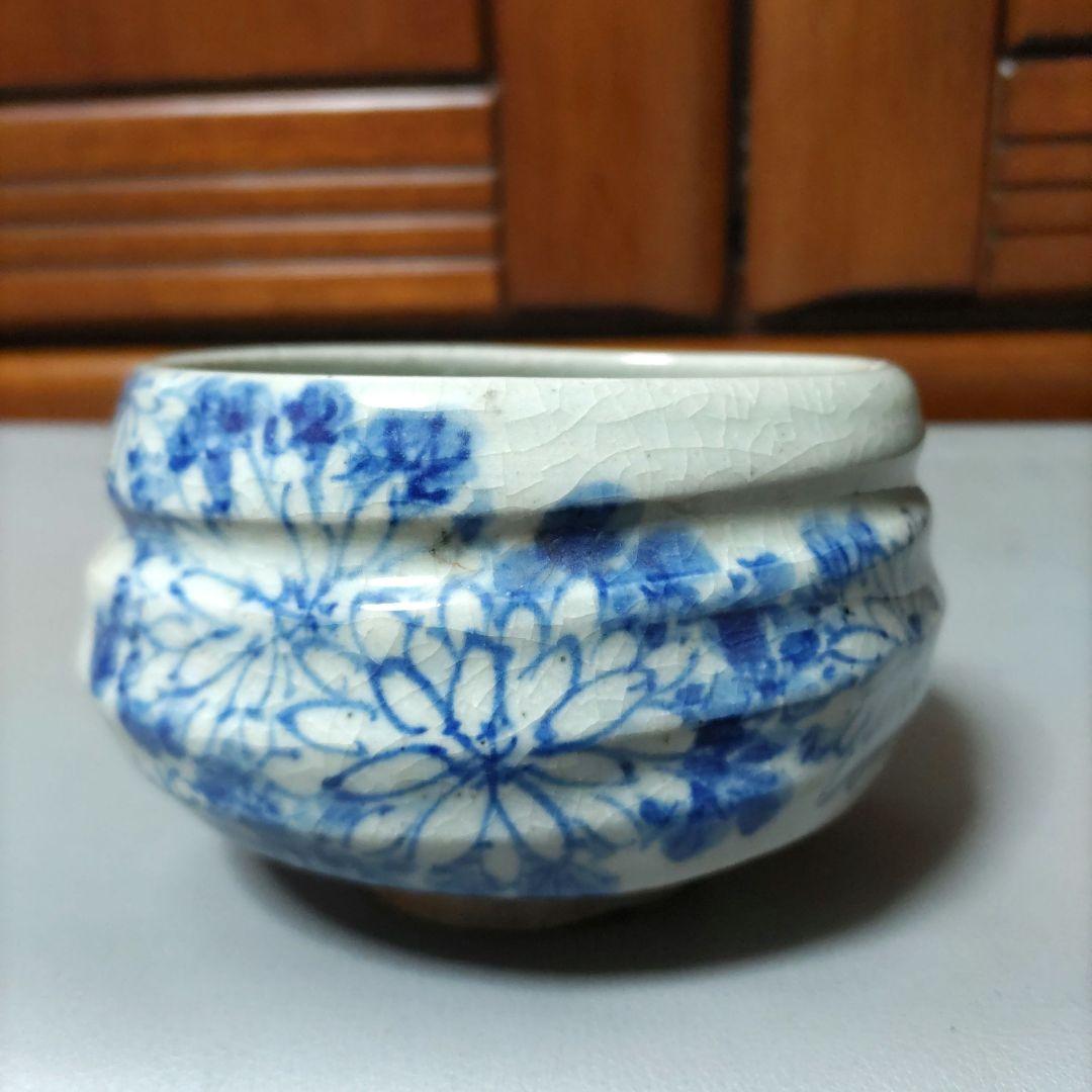 山本石荘画　抹茶茶碗