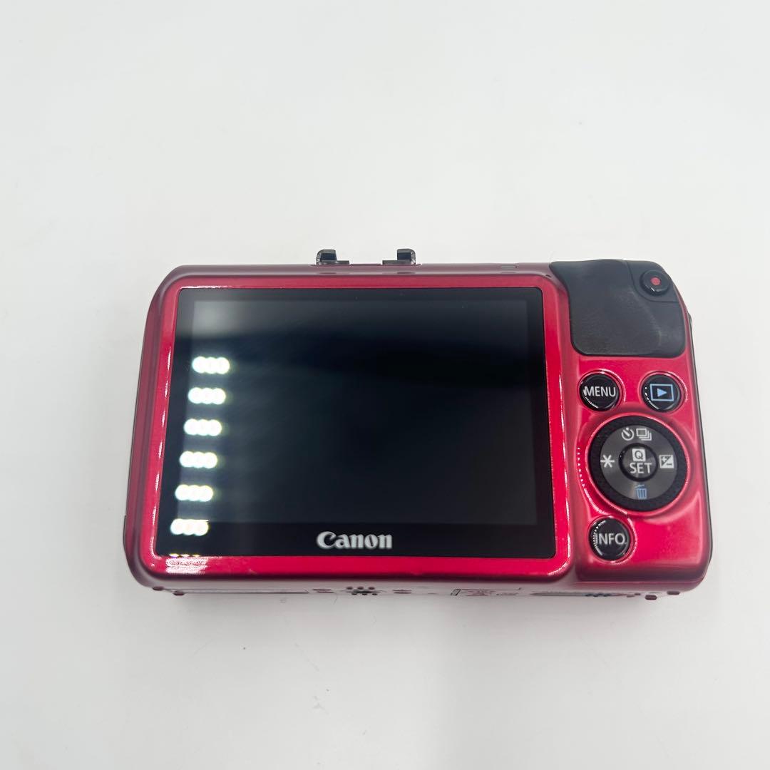 極上品　Canon ミラーレス一眼カメラ EOS M ダブルレンズキット　レッド