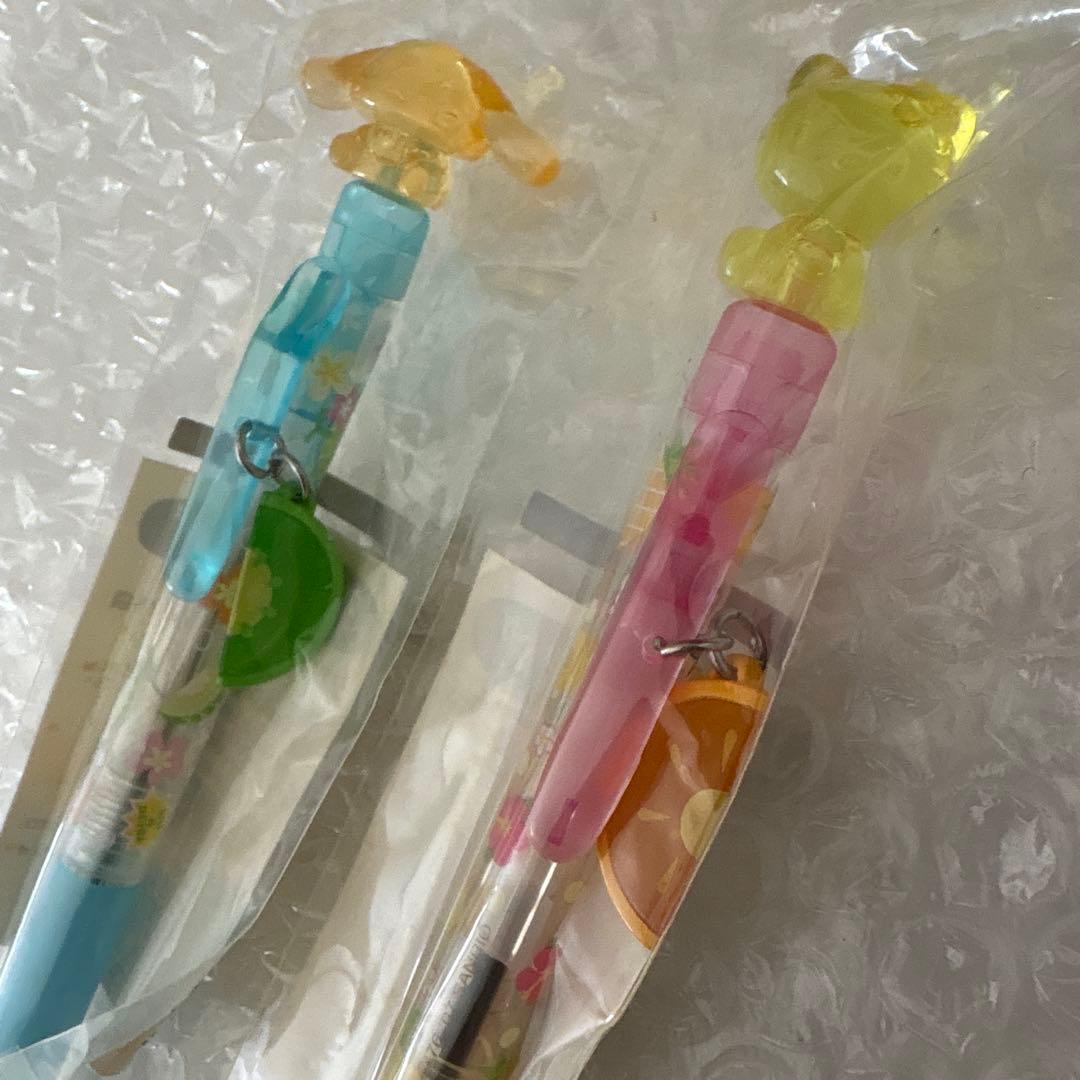 キティ　シナモン　クリア　フルーツ　ボールペン　シャーペン