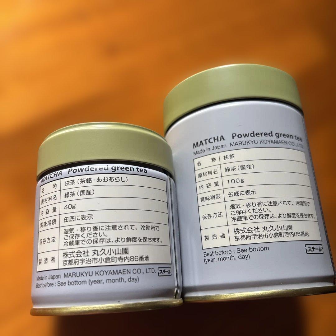 抹茶 宇治抹茶 丸久小山園 青嵐缶100g 40g まとめ売り