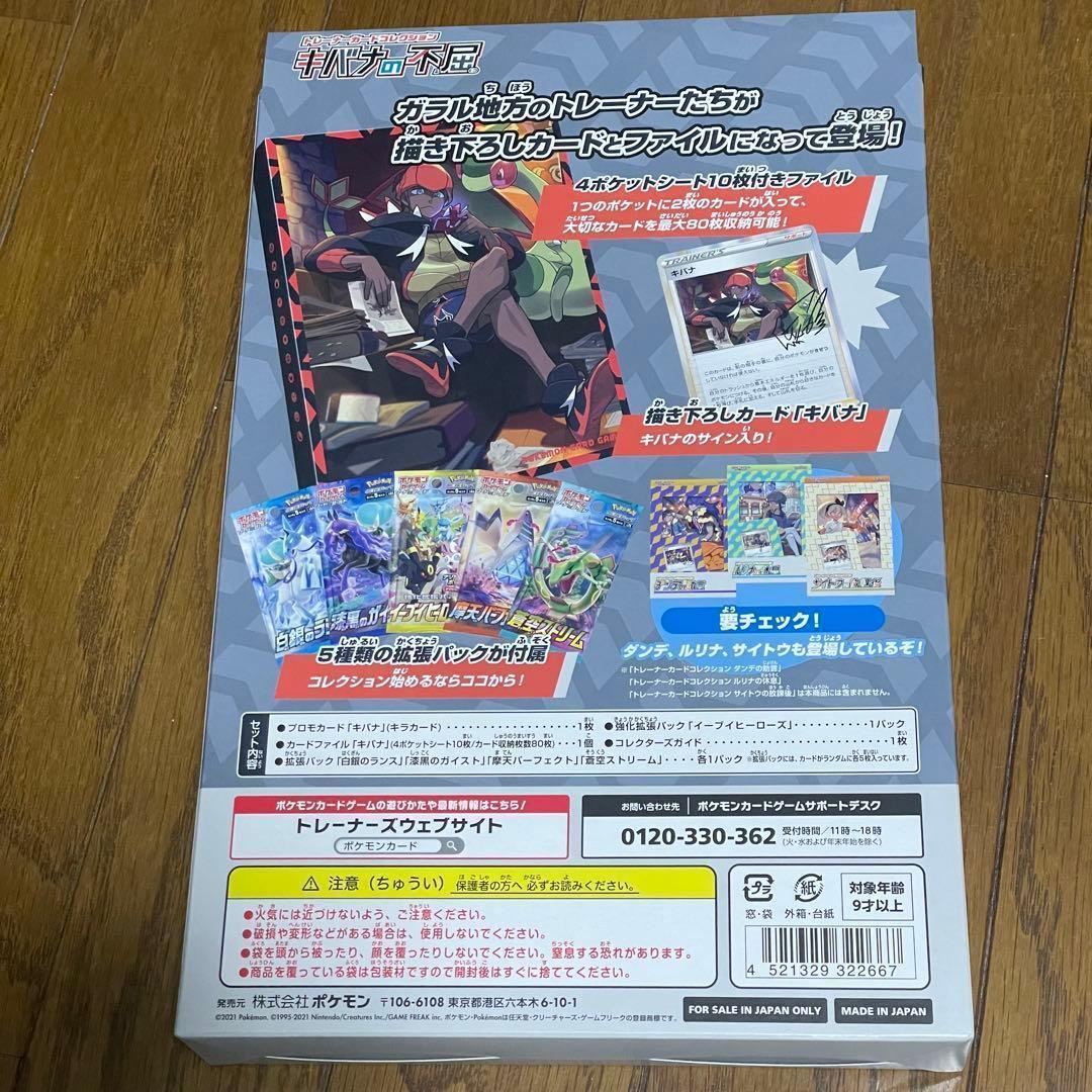 新品未開封 キバナの不屈
