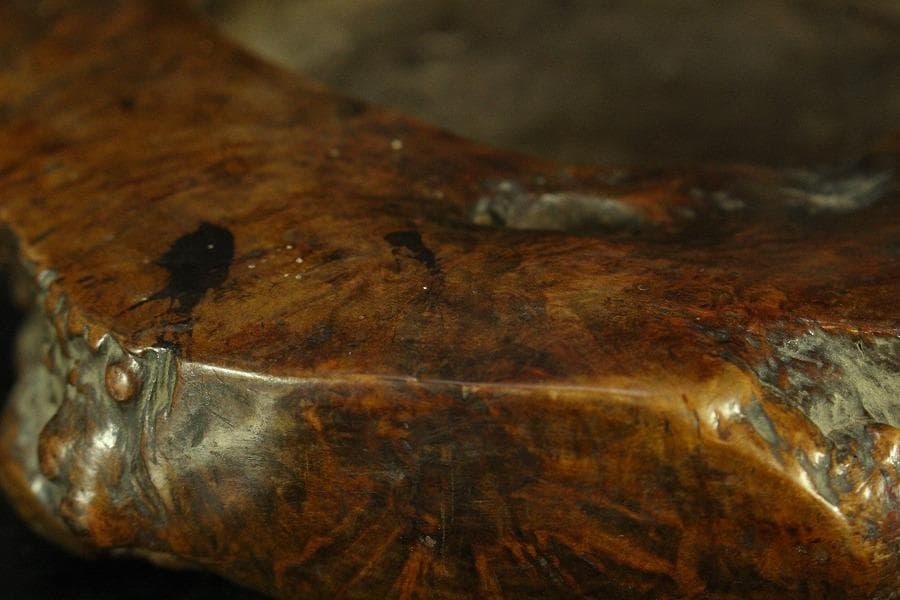 自然木 葡萄木 手付 煙草盆 時代物(K-XA808)