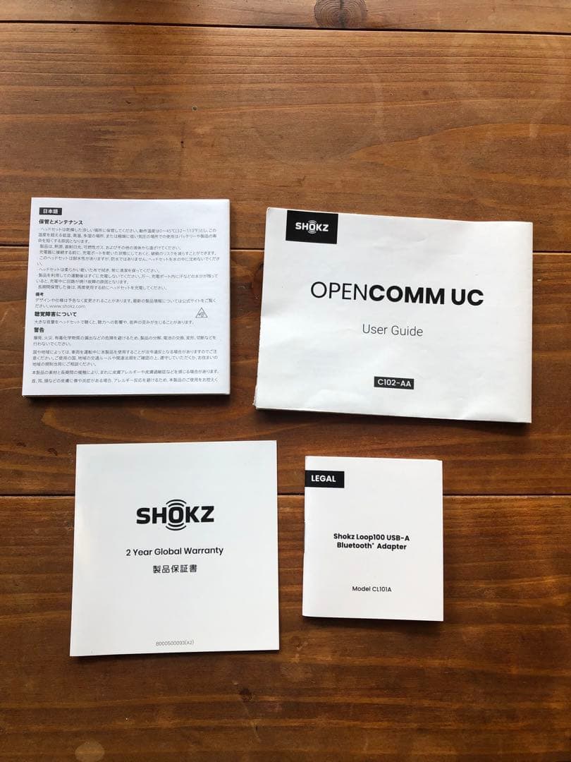 SHOKZ OPENCOMM ワイヤレスヘッドセット