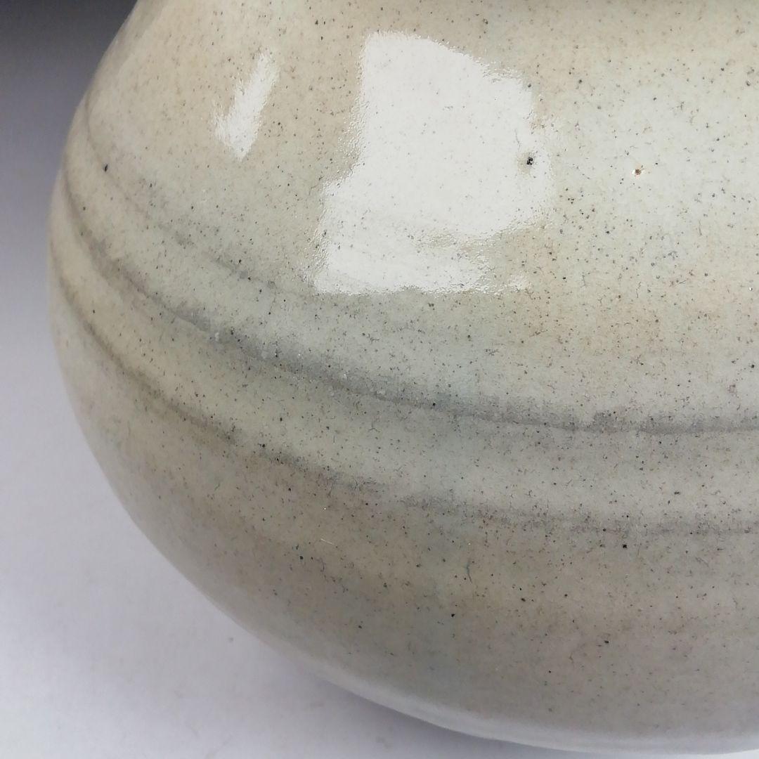 Ｗ１１７　水指　『粉引水指』『奥村考山 造』　共箱　茶道具