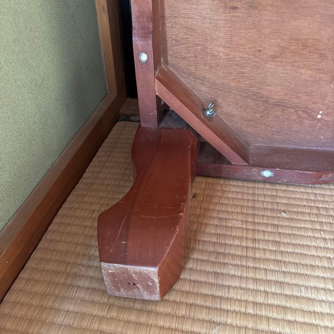 木製ダークブラウン座卓　アンティーク　昭和レトロ