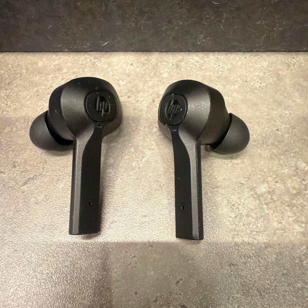 【美品】HP ワイヤレス Earbuds G2 イヤホン ブラック 黒 音楽