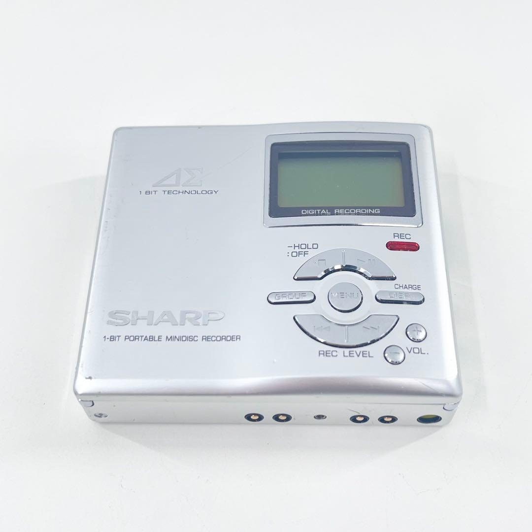 SHARP MDポータブルレコーダー MD-DR7-S 再生録音OK