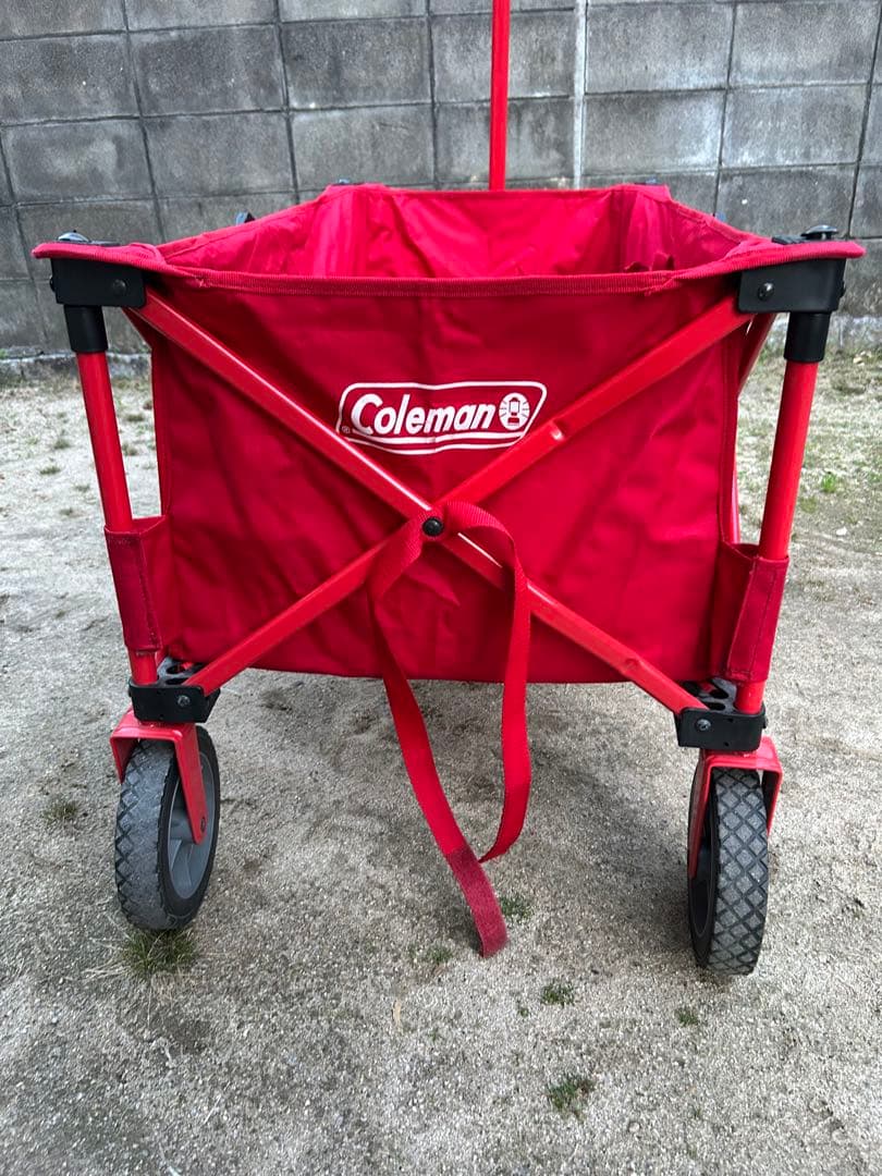 Coleman 赤 キャリーカート 折りたたみ式