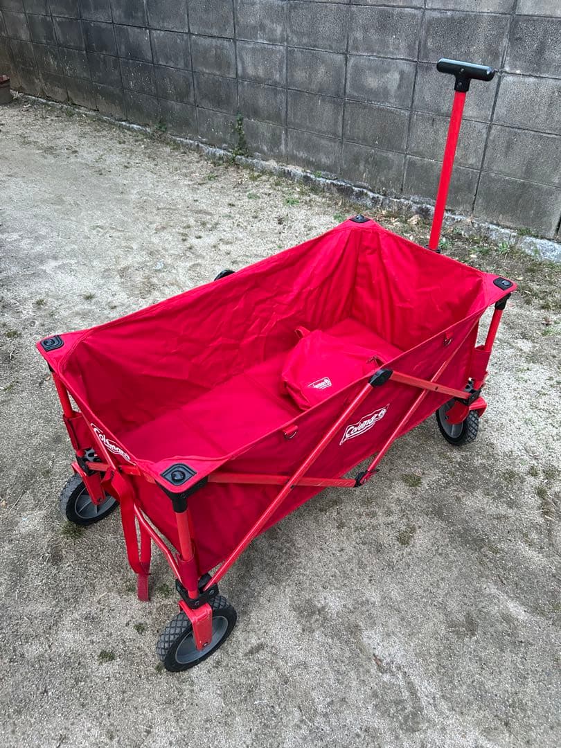 Coleman 赤 キャリーカート 折りたたみ式