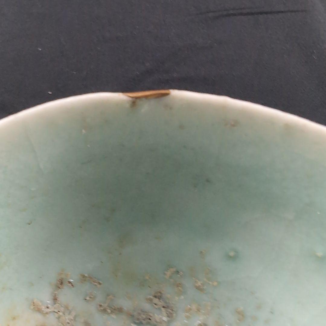 初期伊万里茶碗　初期伊万里青磁茶碗　古伊万里茶碗　古伊万里青磁茶碗 合わせ箱付き