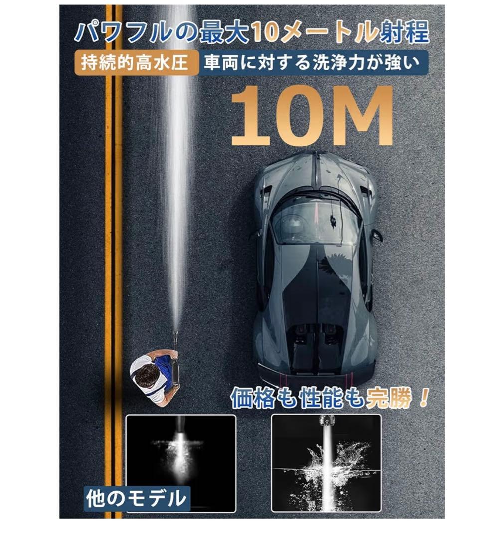 高圧洗浄機 コードレス 充電式 家庭用 洗車
