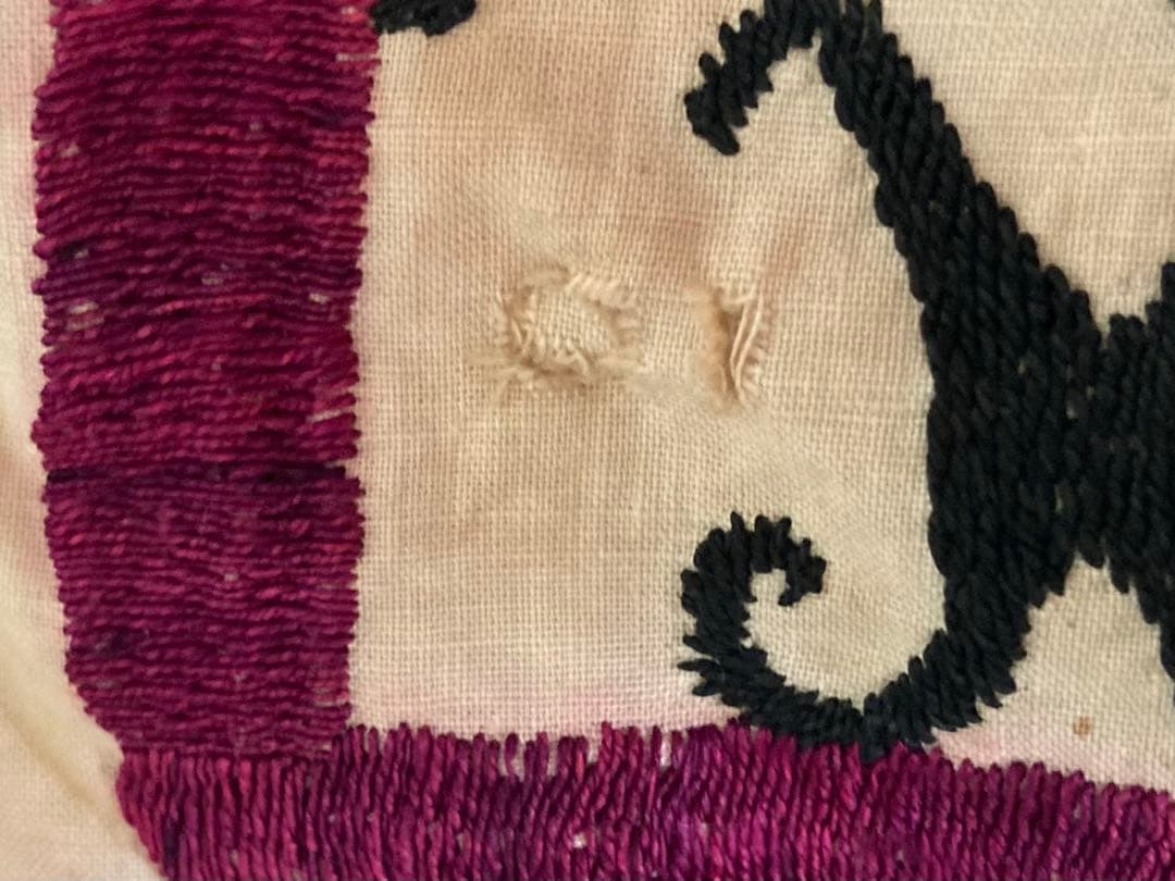 【特価】【汚れあり】スザニ(刺繍布)ヴィンテージ ウズベキスタン製