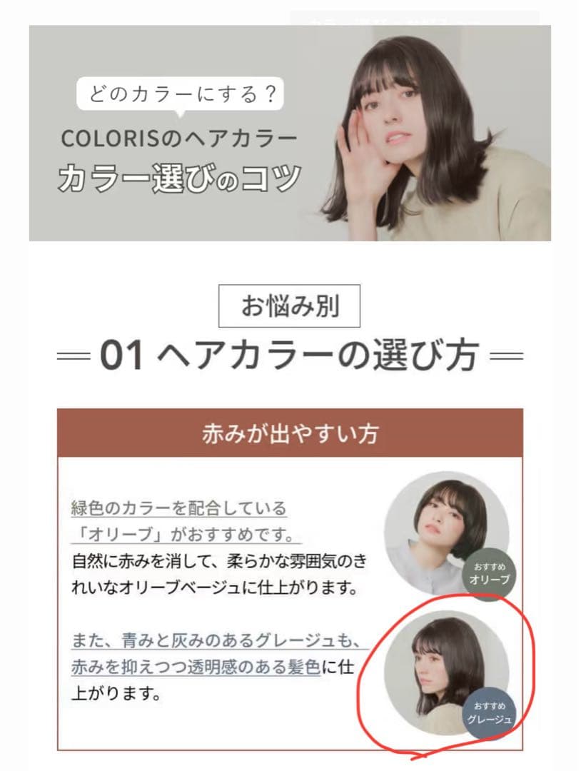 COLORIS グレージュ3.5 カラーリング　ロング用2セット