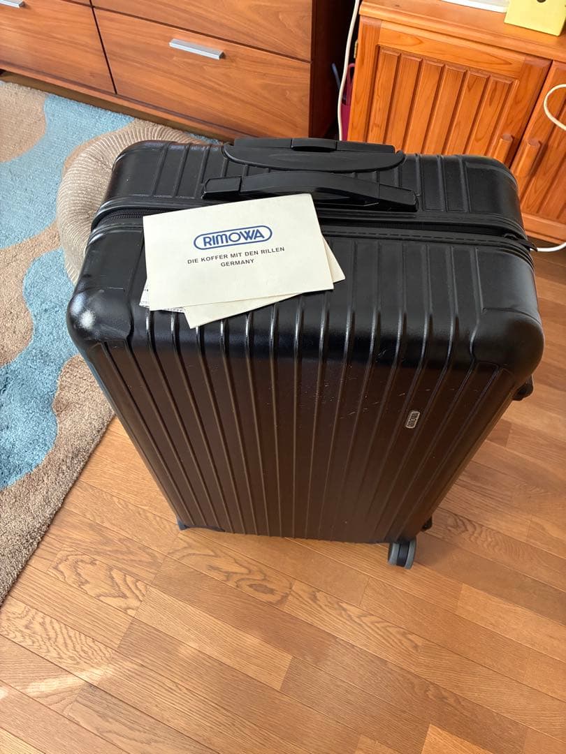 RIMOWA ブラックキャリーケース 中型 85L 27×45×70cm