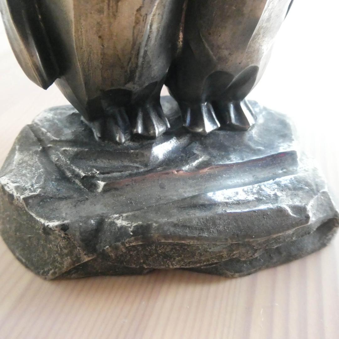 インク壺　ビンテージ／骨董品　金属製（ピューター？）　日本製