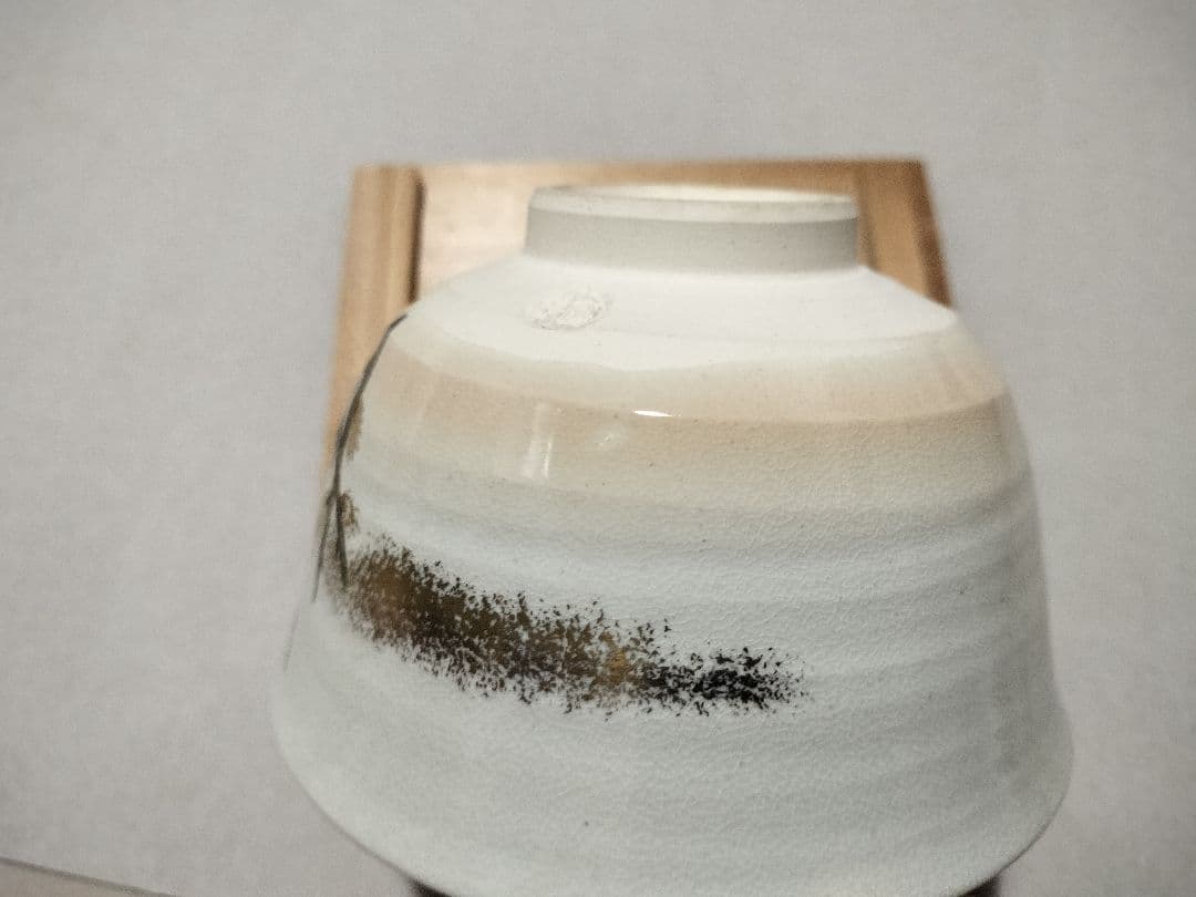 京焼 手塚桐鳳 仁清写猫柳 金彩 色絵 茶碗 共箱