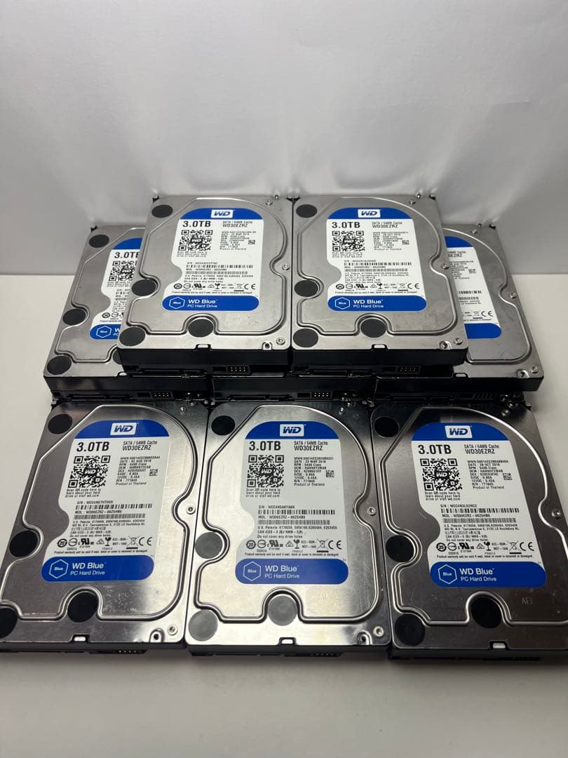ち*わ様 正常動作品　WD 3.0TB HDD 3.5インチ 12個セット　20