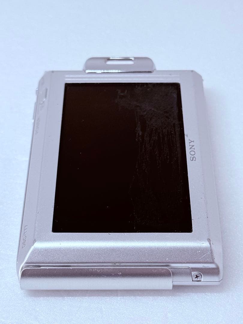 SONY DSC-T77 シルバー 動作確認済 コンデジ スリム 平成レトロ