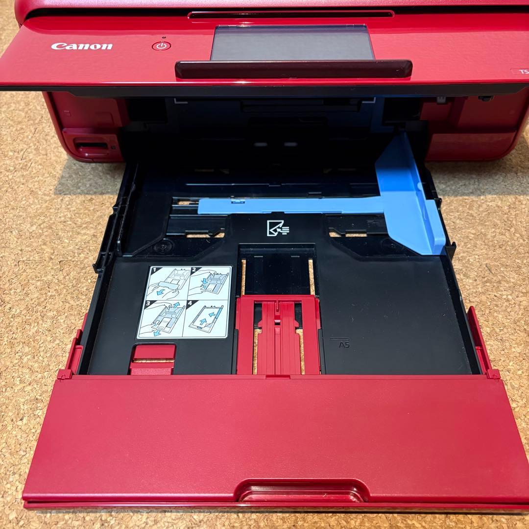 【美品】総印刷480枚！インク新品！Canon プリンター TS8130 レッド