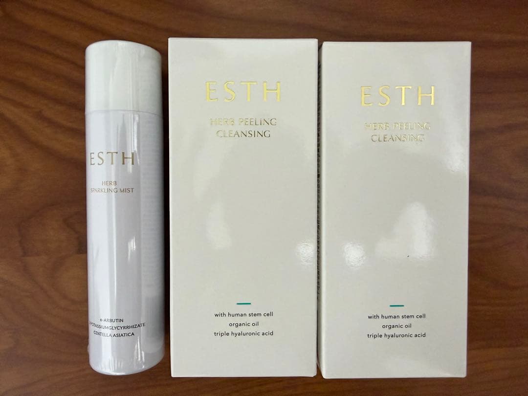 ESTH ハーブピーリング クレンジング ２本 ハーブスパークリングミスト