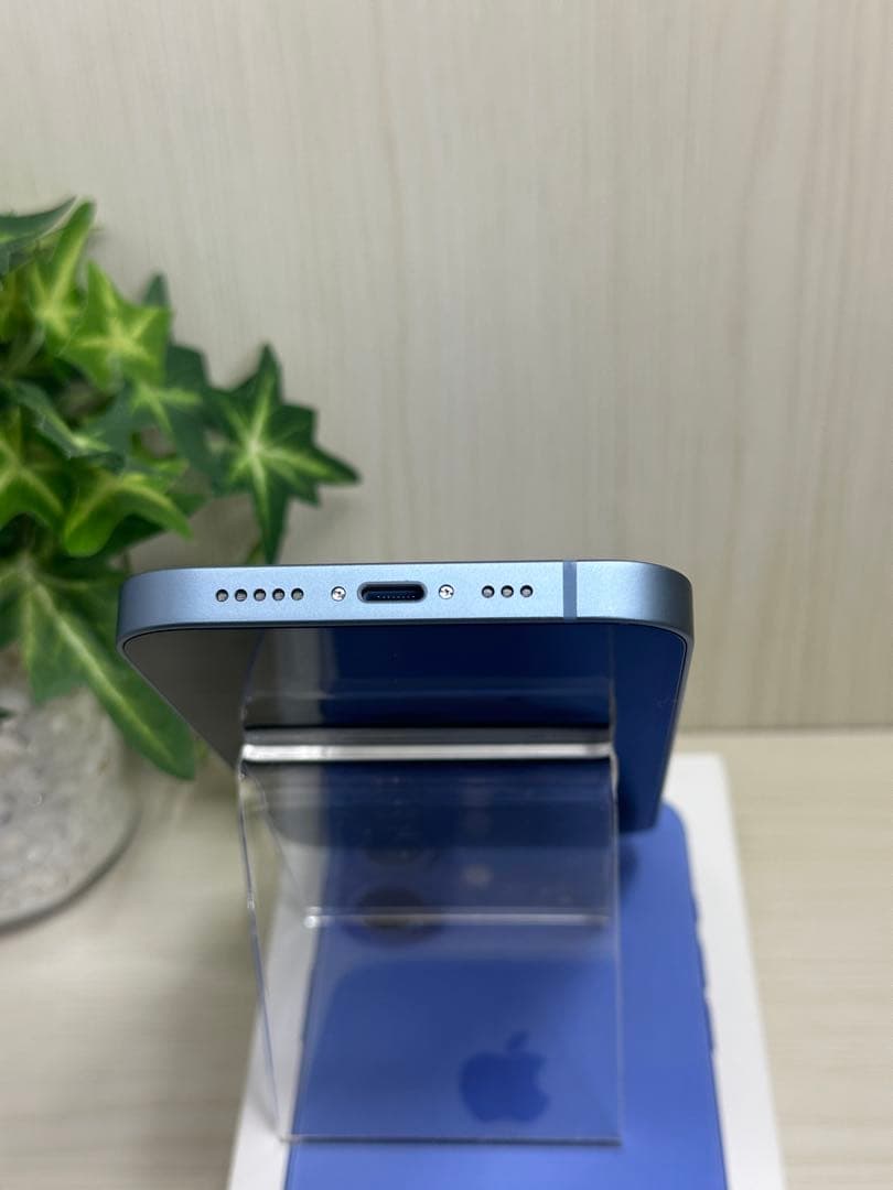 ✅✨ほぼ未使用・100％✨iPhone 14 128GB❣️ブルー　充電2回