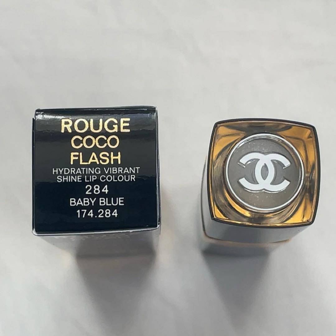 【新品未使用】CHANEL ルージュココフラッシュ 284 ベイビー ブルー