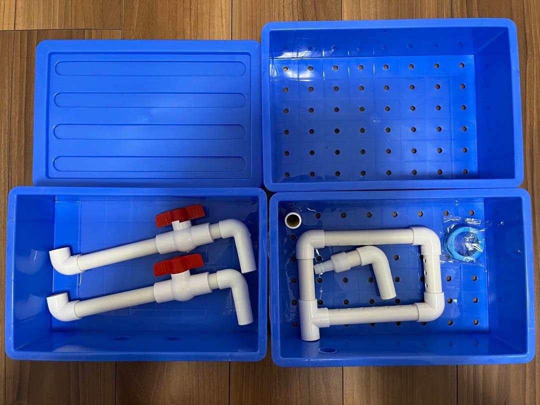 水中ポンプ高機能ろ材2段付き　すぐに使えるフルセット　水槽用3段式濾過フィルター