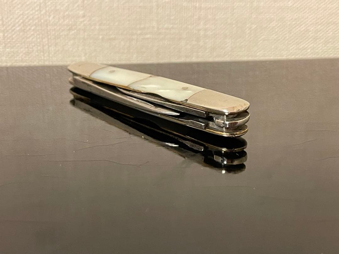 チャレンジカトラリー（株）　コネチカット　アンティーク　MOP 3枚刃ナイフ