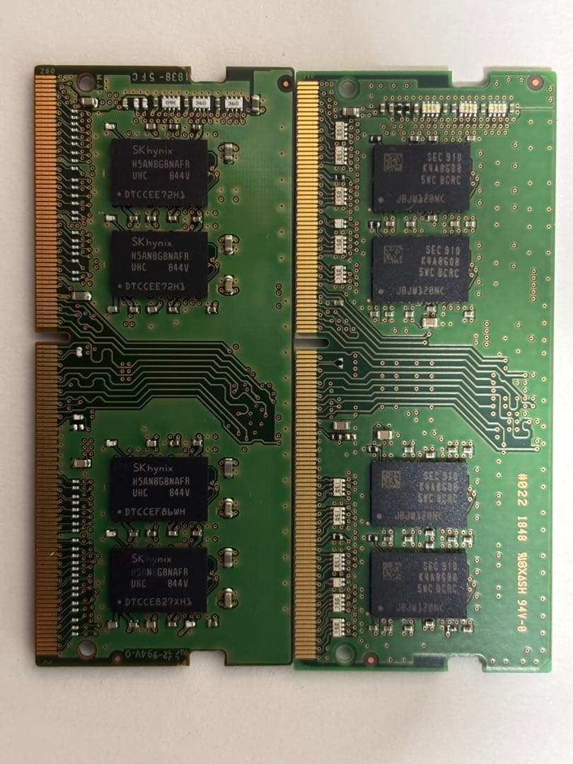 p*a様 PC4-2400T DDR4 8GB 2枚セット管理番号007