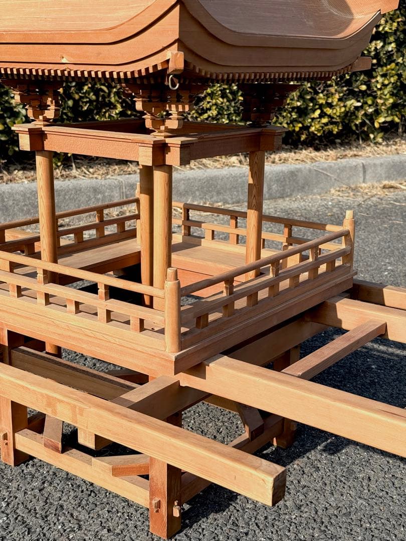 希少 大型サイズ 135cm ミニチュア 播州屋台 神輿 祭り